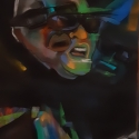 Ray Charles (12x18 print on acid free paper hand signed by the artist}